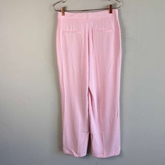 Zara Womens Bloggers Favorite High Waisted Pants Pink Size Small - Picture 9 of 9